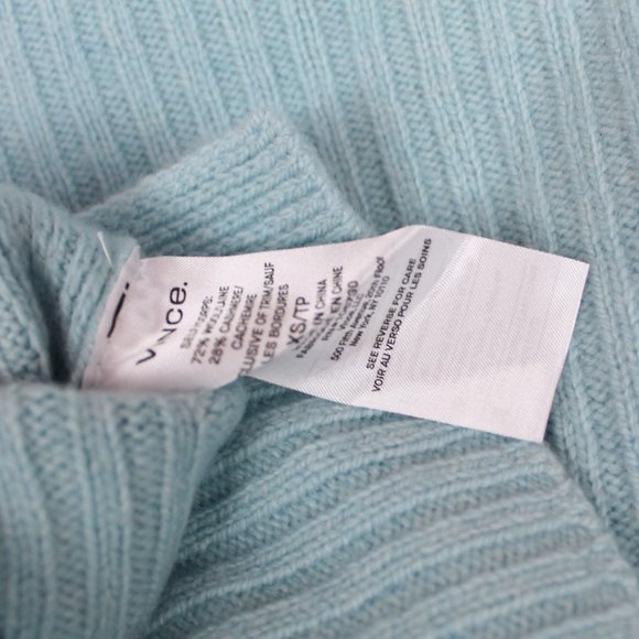 NWT Vince Wool Cashmere Mock Neck Sweater - Picture 16 of 16